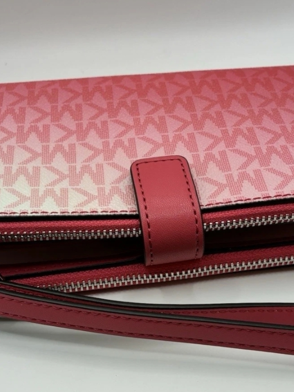 Michael Kors Pink Signature Wristlet Wallet - Picture 7 of 12